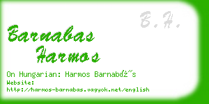 barnabas harmos business card